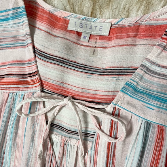 1.STATE neck tie striped tank - Picture 5 of 6